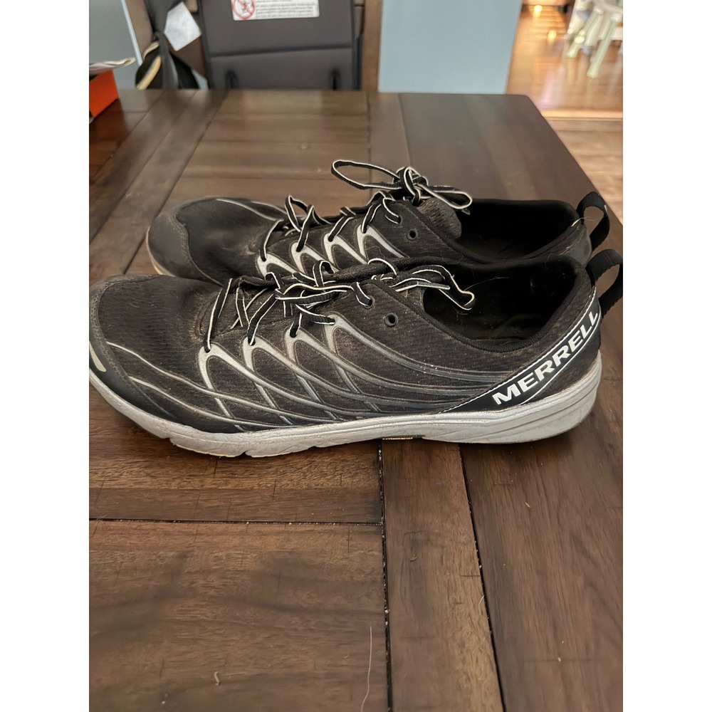 Merrell Bare Access 3 Mens 14 Black Silver Trail Running Shoes Vibram J06523